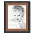 thumbnail image 1 of ArtToFrames 18x22" Matted Picture Frame with 14x18" Single Mat Photo Opening Framed in 1.25" Black Stain on Solid Red Oak and 2" Paloma Mat (FWM-4083-18x22), 1 of 8