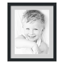 ArtToFrames 18x22" Matted Picture Frame with 14x18" Single Mat Photo Opening Framed in 1.25" Satin Black and 2" Candlewick Mat (FWM-3926-18x22)