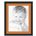 thumbnail image 1 of ArtToFrames 18x22" Matted Picture Frame with 14x18" Single Mat Photo Opening Framed in 1.25" Satin Black and 2" Octoberfest Mat (FWM-3926-18x22), 1 of 8