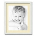 thumbnail image 1 of ArtToFrames 18x22 Matted Picture Frame with 14x18 Single Mat Photo Opening Framed in 1.25 Satin White Frame and 2 Cream Mat (FWM-3966-18x22), 1 of 8