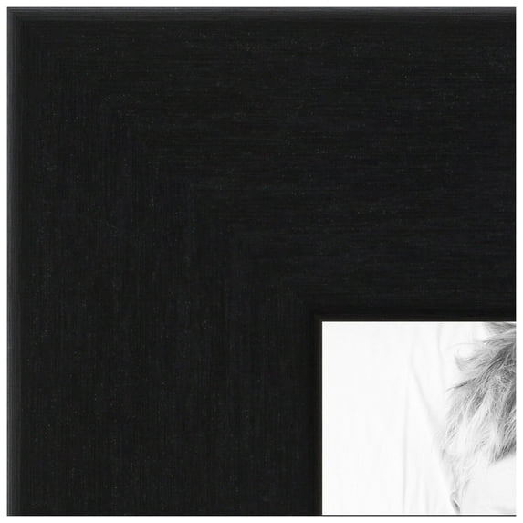 ArtToFrames 18x23 inch Black Steel Picture Frame, Black MDF Poster Frame (4639)