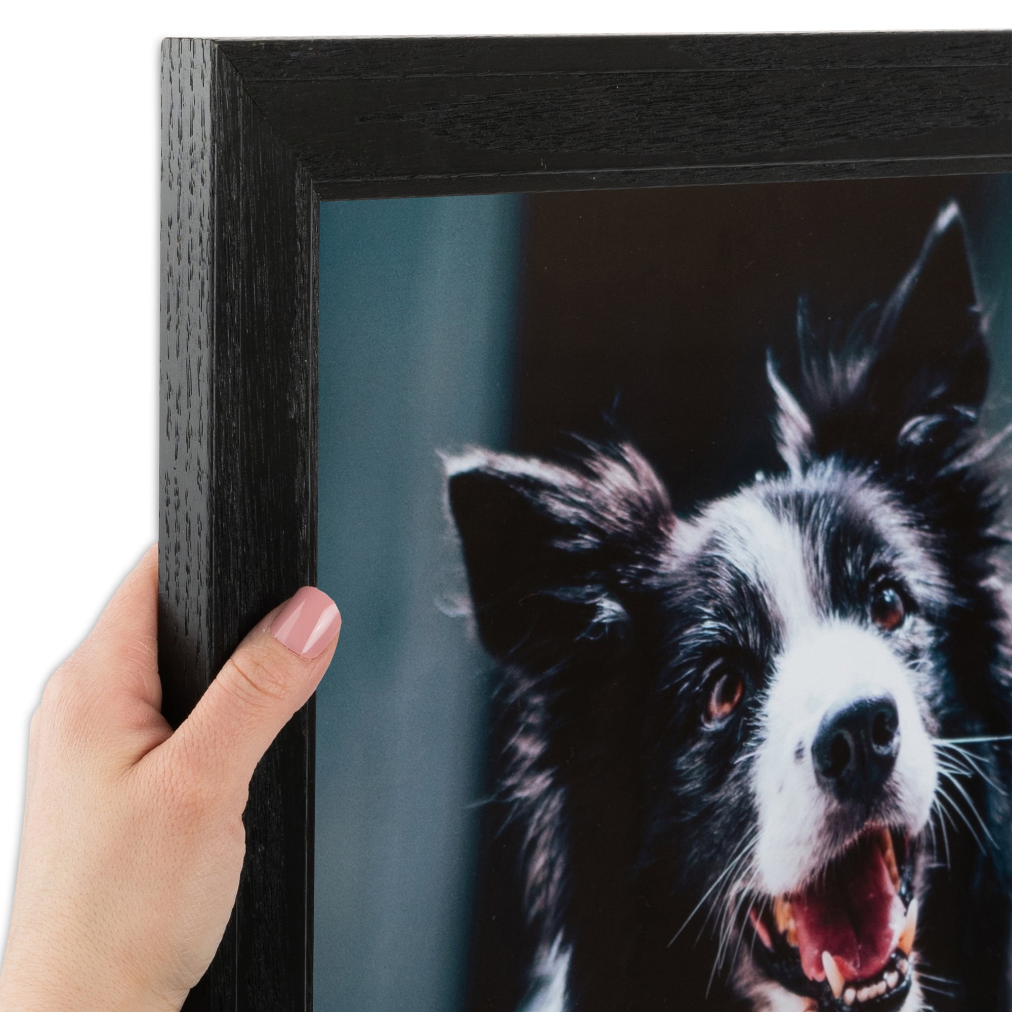 ArtToFrames 18x24 Inch Black Picture Frame, This Black Wood Poster Frame is Great for Your Art or Photos, Comes with 060 Plexi Glass (4103)