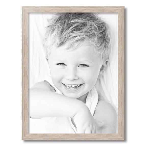 ArtToFrames 18x24 Inch Contrast White Picture Frame, This White Wood Poster Frame is Great for Your Art or Photos, Comes with 060 Plexi Glass (4931)