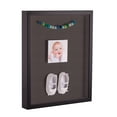 thumbnail image 1 of ArtToFrames 18x24 Inch Shadow Box Picture Frame, with a Satin Black Tall 1 Wide Shadowbox frame and Chestnut Mat Backing (4654), 1 of 7