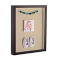 thumbnail image 1 of ArtToFrames 18x24 Inch Shadow Box Picture Frame, with a Satin Black Tall 1 Wide Shadowbox frame and Seaside Mat Backing (4654), 1 of 7