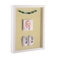 thumbnail image 1 of ArtToFrames 18x24 Inch Shadow Box Picture Frame, with a Satin White 1 Wide Shadowbox frame and Buttercup Mat Backing (4655), 1 of 7