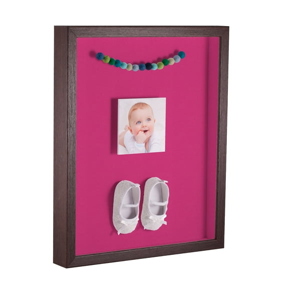 ArtToFrames 18x24 Inch Shadow Box Picture Frame, with a Verlinga Brown 1 Wide Shadowbox frame and Tulip Mat Backing (4656)