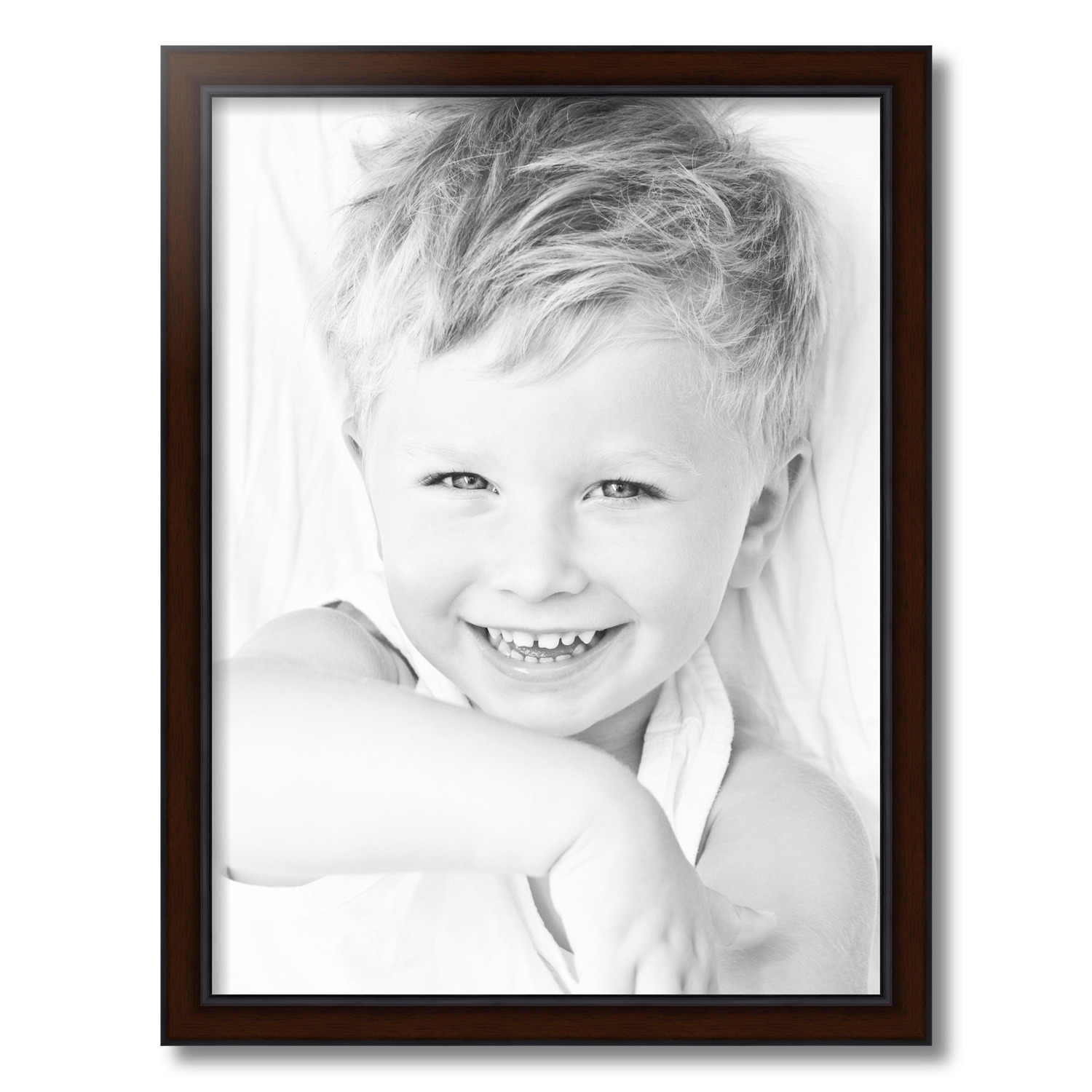 ArtToFrames 18x24 Inch Windsor Mahogany Picture Frame, This Brown MDF Poster Frame is Great for Your Art or Photos, Comes with 060 Plexi Glass (4684)