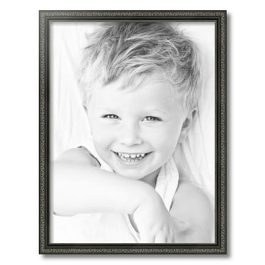 ArtToFrames 18x24 inch  Antique Black Picture Frame,  Black 18" x 24" Wood Poster Frame (WOM-5106)