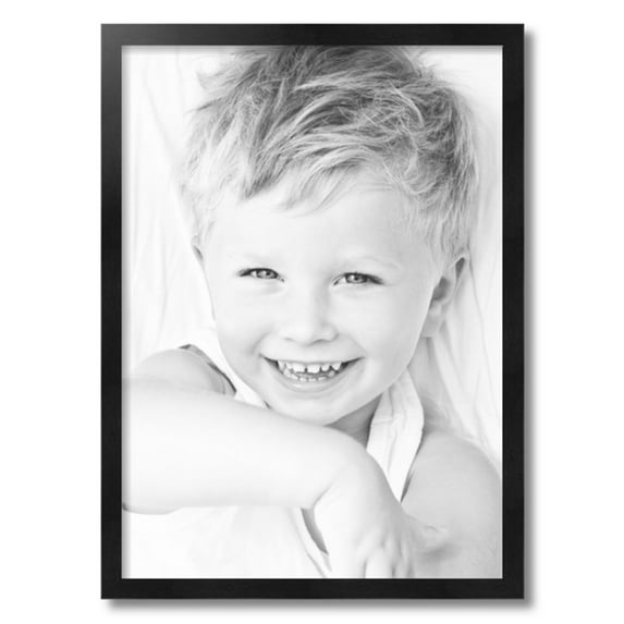 ArtToFrames 18x25" Black Picture Frame, Black Wood Poster Frame, with Regular Acrylic and 2 (FBPL-5141)
