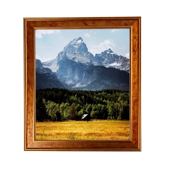 ArtToFrames 18x30" Gold Panel Picture Frame, Multi Wood Poster Frame, with Regular Acrylic and 2 (FBPL-5091)