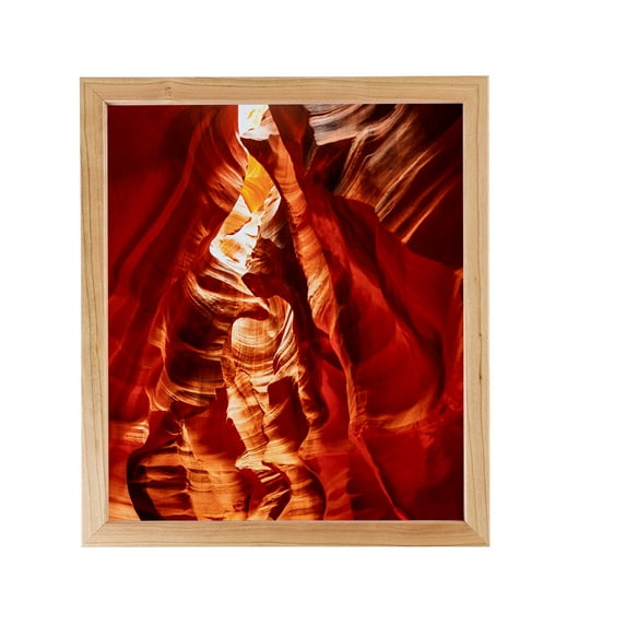 ArtToFrames 18x33" Cherry Wood Picture Frame, Brown Wood Poster Frame, with Regular Acrylic and 2 (FBPL-4880)