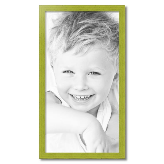 ArtToFrames 18x34" Modern Green Picture Frame, Green Wood Poster Frame, with Regular Acrylic and 2 (FBPL-4589)