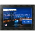 thumbnail image 1 of ArtToFrames 19.3x13.8 Inch - 49x35 CM Black Puzzle Frame for 500 piece Puzzles.1.75 Inch Custom Wood Puzzle Frames, Matte Black - Comes with Regular Glass, 1 of 5