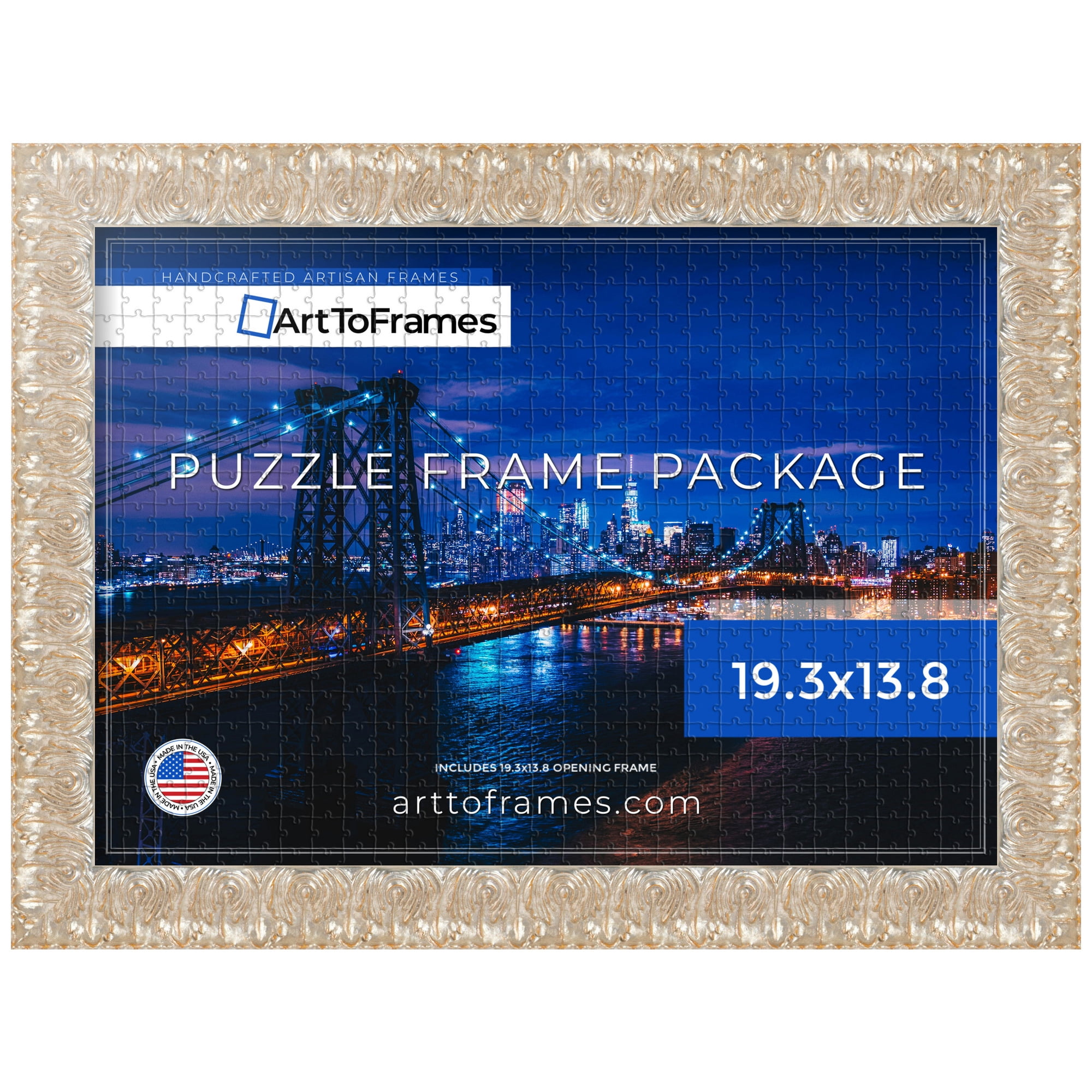 ArtToFrames 11x14 Ctom Picture Poster Frame with HD Photo Print and Optional Mat with 7x10 Opening, Framed in 1.25 Ornate with Beads Frame, Handcafted in the A