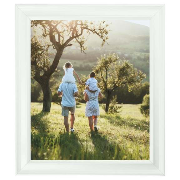 ArtToFrames 13" x 19" White Picture Frame, 13x19 inch White MDF Poster Frame (WOM-4332), 1 Pack