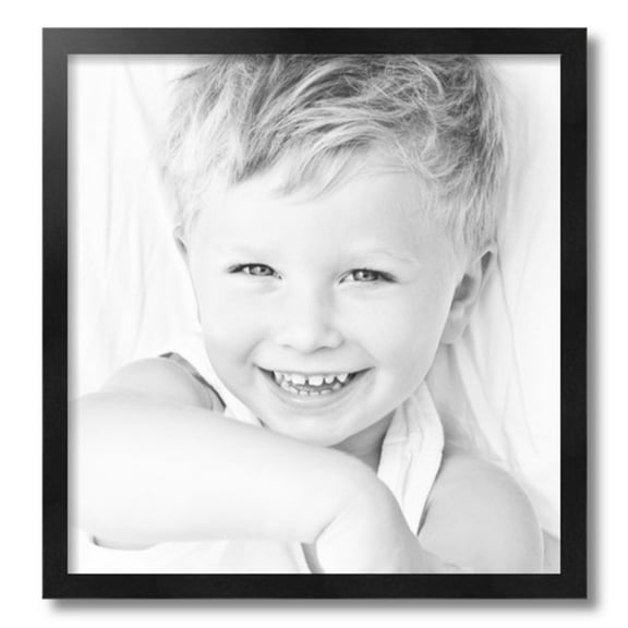 ArtToFrames 19" x 20" Black Picture Frame, 19x20 inch Black Wood Poster Frame (WOM-5141)