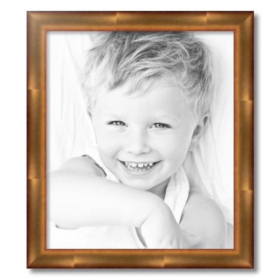 ArtToFrames 19" x 22" Gold Leaf Picture Frame, 19x22 inch Gold Wood Poster Frame (WOM-4947)