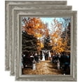 thumbnail image 1 of ArtToFrames 19" x 28" Classic Antique Silver Picture Frame, 19x28 inch Silver Wood Poster Frame (WOM-4926), 3 Pack, 1 of 6
