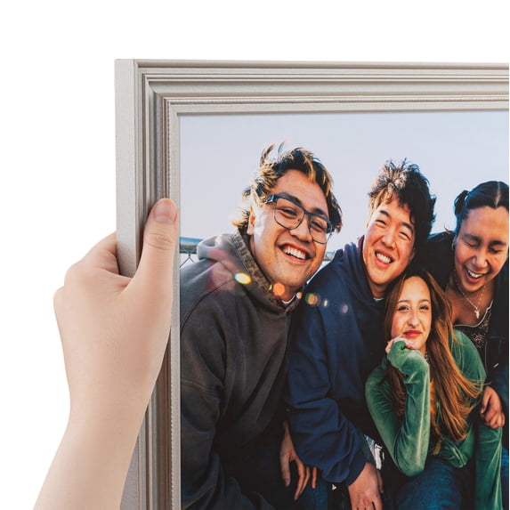 ArtToFrames 19" x 29" Silver Picture Frame, 19x29 inch Silver Wood Poster Frame (WOM-5388), Pack