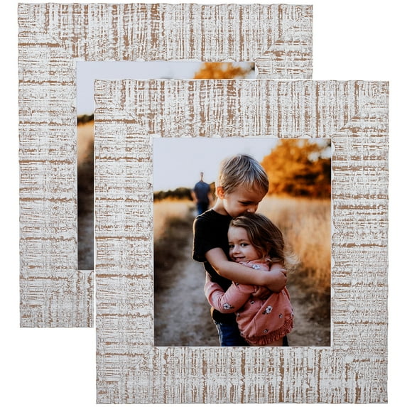 ArtToFrames 19" x 31" white wash Picture Frame, 19x31 inch Multi Wood Poster Frame (WOM-5163), 2 Pack