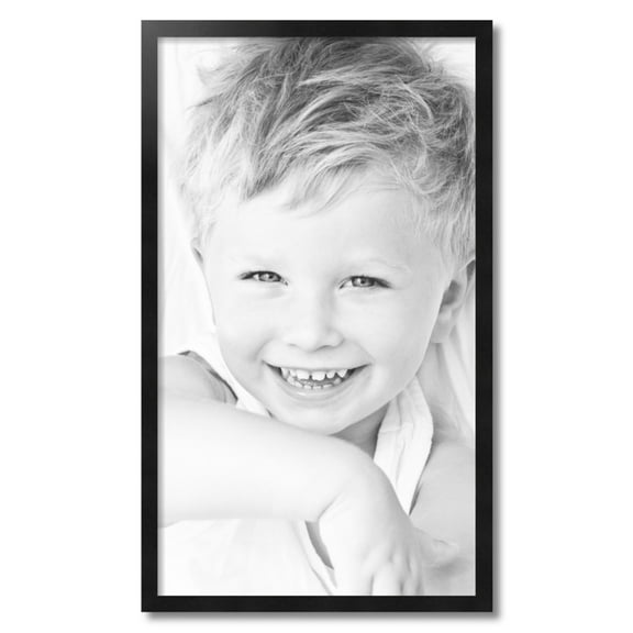 ArtToFrames 19" x 33" Black Picture Frame, 19x33 inch Black Wood Poster Frame (WOM-5139)