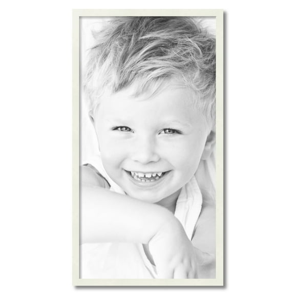 ArtToFrames 19" x 36" White Picture Frame, 19x36 inch White Wood Poster Frame (WOM-5138)