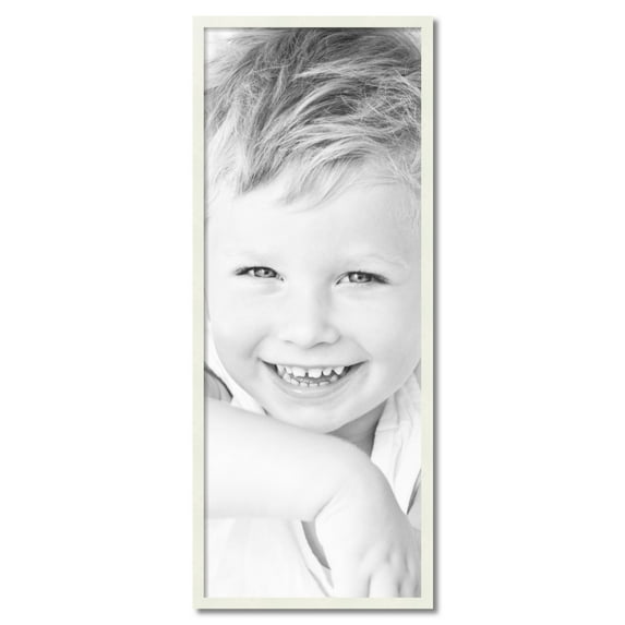 ArtToFrames 19" x 49" White Picture Frame, 19x49 inch White Wood Poster Frame (WOM-5138)