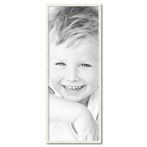 ArtToFrames 19" x 50" White Picture Frame, 19x50 inch White Wood Poster Frame (WOM-5140)