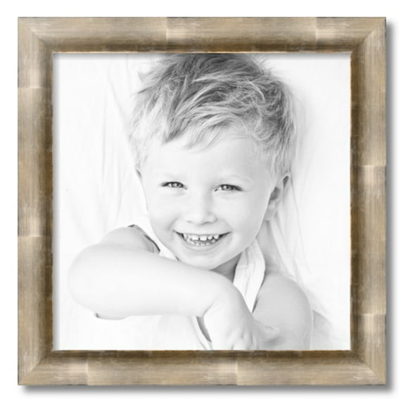 ArtToFrames 19x19" Antique Silver Picture Frame, Silver Wood Poster Frame, with Regular Acrylic and 2 (FBPL-4944)