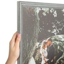 ArtToFrames 19x21 inch Silver Picture Frame, Silver Wood Poster Frame (4319)