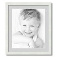 thumbnail image 1 of ArtToFrames 19x22" Matted Picture Frame with 15x18" Single Mat Photo Opening Framed in 1.25" Satin White Frame and 2" Candlewick Mat (FWM-3966-19x22), 1 of 8