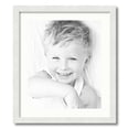 thumbnail image 1 of ArtToFrames 19x22 Matted Picture Frame with 15x18 Single Mat Photo Opening Framed in 1.25 Satin White Frame and 2 Fabric White Mat (FWM-3966-19x22), 1 of 1