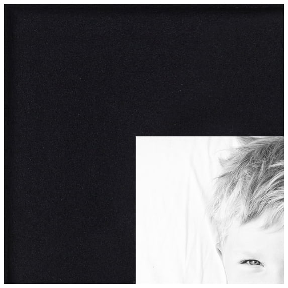 ArtToFrames 19x23 inch Satin Black Picture Frame, Black Wood Poster Frame (4654)