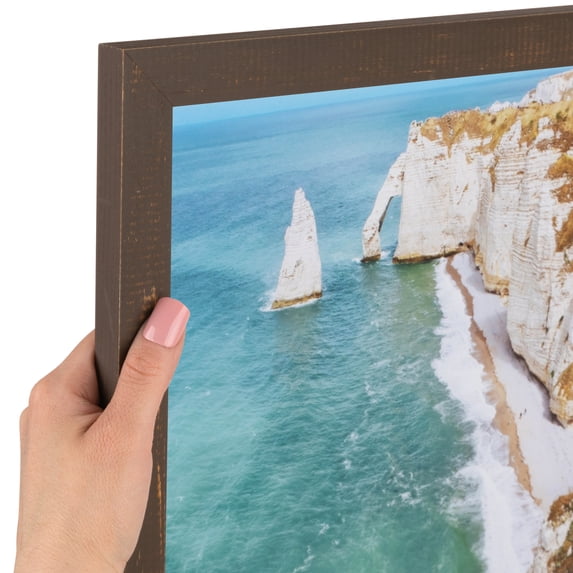 ArtToFrames 19x24 inch Oak Picture Frame, Brown Wood Poster Frame (4742)