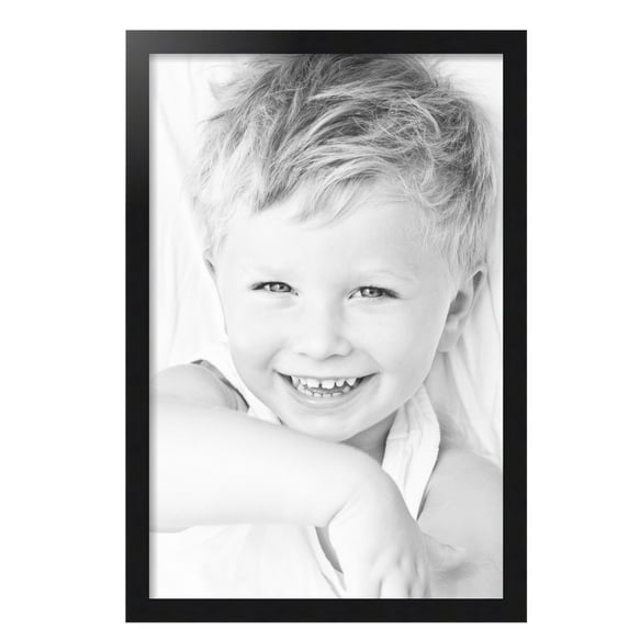 ArtToFrames 19x29 inch Black Steel Picture Frame, Black MDF Poster Frame (4639)