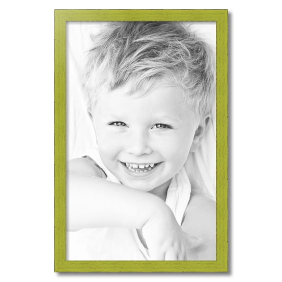 ArtToFrames 19x30" Modern Green Picture Frame, Green Wood Poster Frame, with Regular Acrylic and 2 (FBPL-4589)