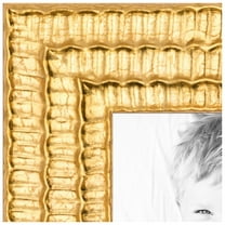 ArtToFrames 19x30 inch Bright Gold Picture Frame, Gold Wood Poster Frame (4753)
