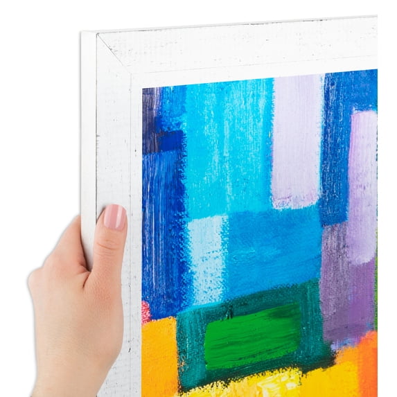 ArtToFrames 19x36 inch White Picture Frame, White Wood Poster Frame (4598)
