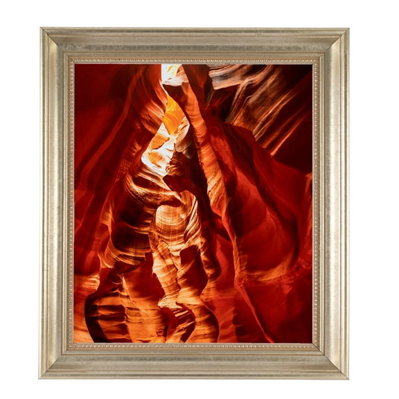 ArtToFrames 20" x 20" Aged White Gold Picture Frame, 20x20 inch Silver Wood Poster Frame (WOM-2036), 1 Pack