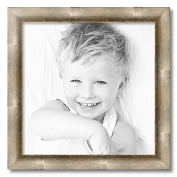 ArtToFrames 20" x 20" Antique Silver Picture Frame, 20x20 inch Silver Wood Poster Frame (WOM-4944), 3 Pack