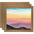 thumbnail image 1 of ArtToFrames 20" x 20" Dark Gold Picture Frame, 20x20 inch Gold Wood Poster Frame (WOM-4553), 3 Pack, 1 of 7