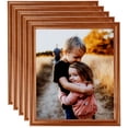 thumbnail image 1 of ArtToFrames 20" x 20" Honey Picture Frame, 20x20 inch Brown Wood Poster Frame (WOM-4093), 5 Pack, 1 of 7