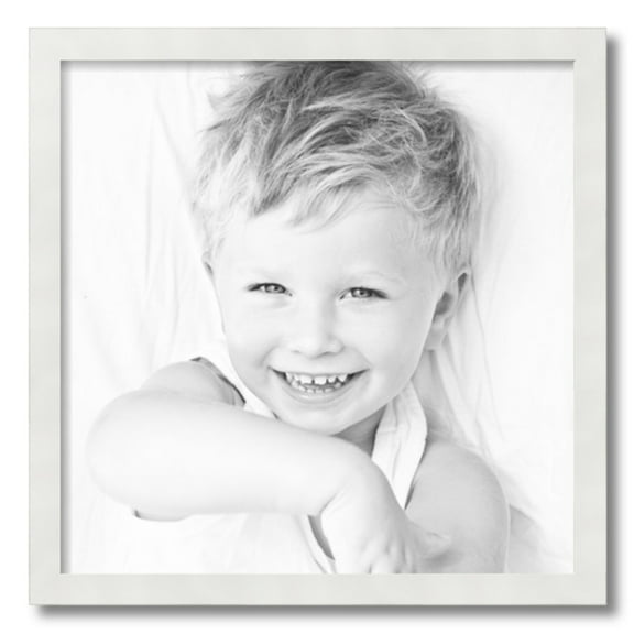 ArtToFrames 20" x 20" White Picture Frame, 20x20 inch White MDF Poster Frame (WOM-3930)