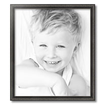 ArtToFrames 20" x 23" Antique Black Picture Frame, 20x23 inch Black Wood Poster Frame (WOM-5106)