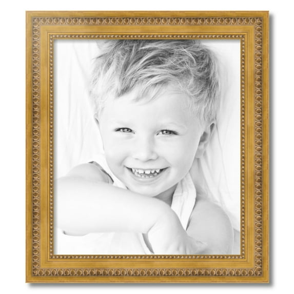 ArtToFrames 20x23" Gold Picture Frame, Gold Wood Poster Frame, with Regular Acrylic and 2 (FBPL-4166)