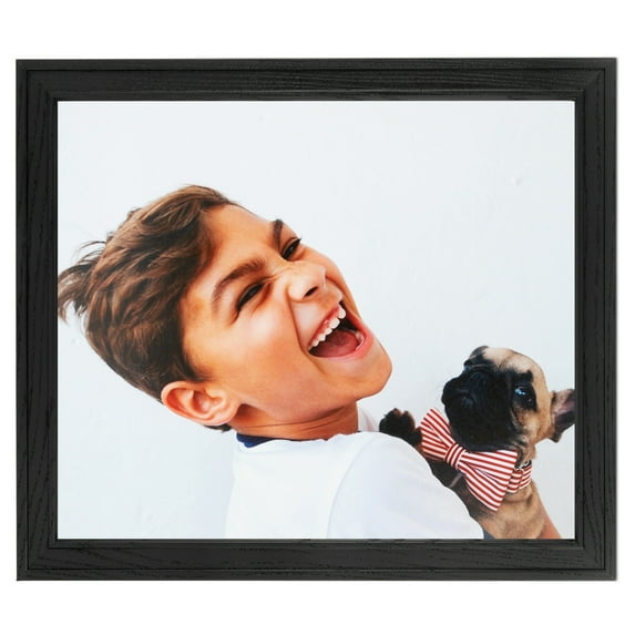 ArtToFrames 20" x 24" Black Picture Frame, 20x24 inch Black Wood Poster Frame (WOM-4107), 1 Pack