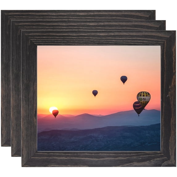 ArtToFrames 20" x 24" Black Picture Frame, 20x24 inch Black Wood Poster Frame (WOM-4288), 3 Pack
