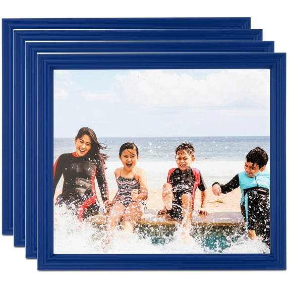 ArtToFrames 20" x 24" Blue Picture Frame, 20x24 inch Blue Wood Poster Frame (WOM-4158), 4 Pack