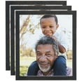 thumbnail image 1 of ArtToFrames 20" x 24" Distressed Black Picture Frame, 20x24 inch Black Wood Poster Frame (WOM-4740), 3 Pack, 1 of 7